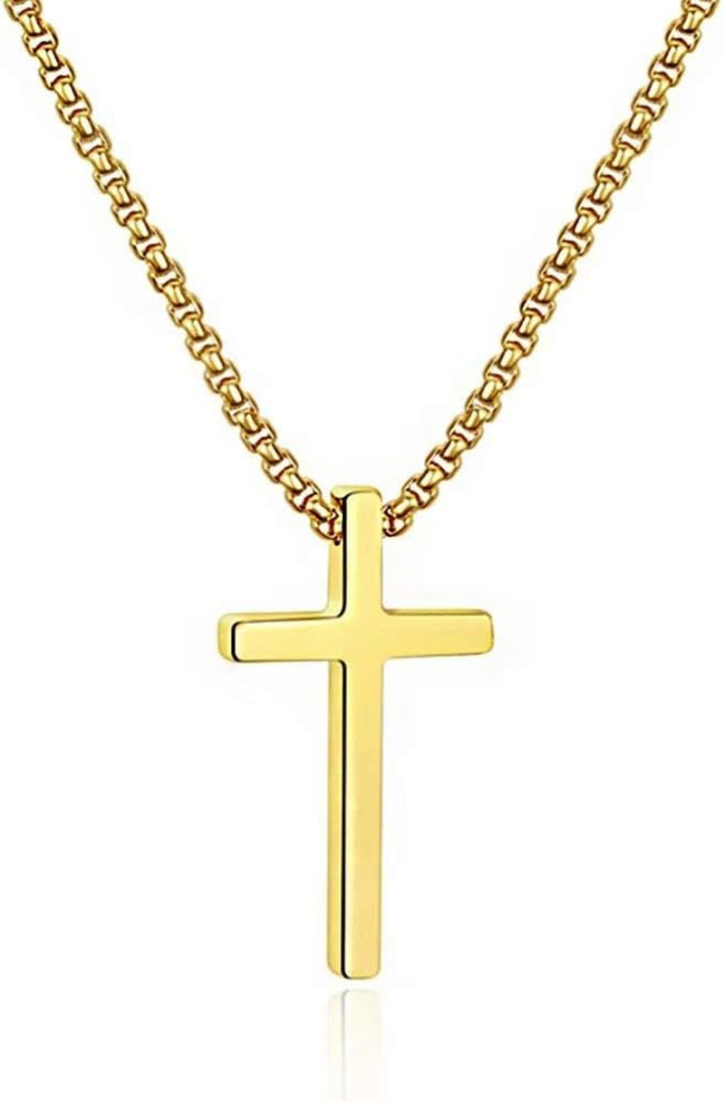 Cross Necklace for Men Teen Boys 16-30 Inch