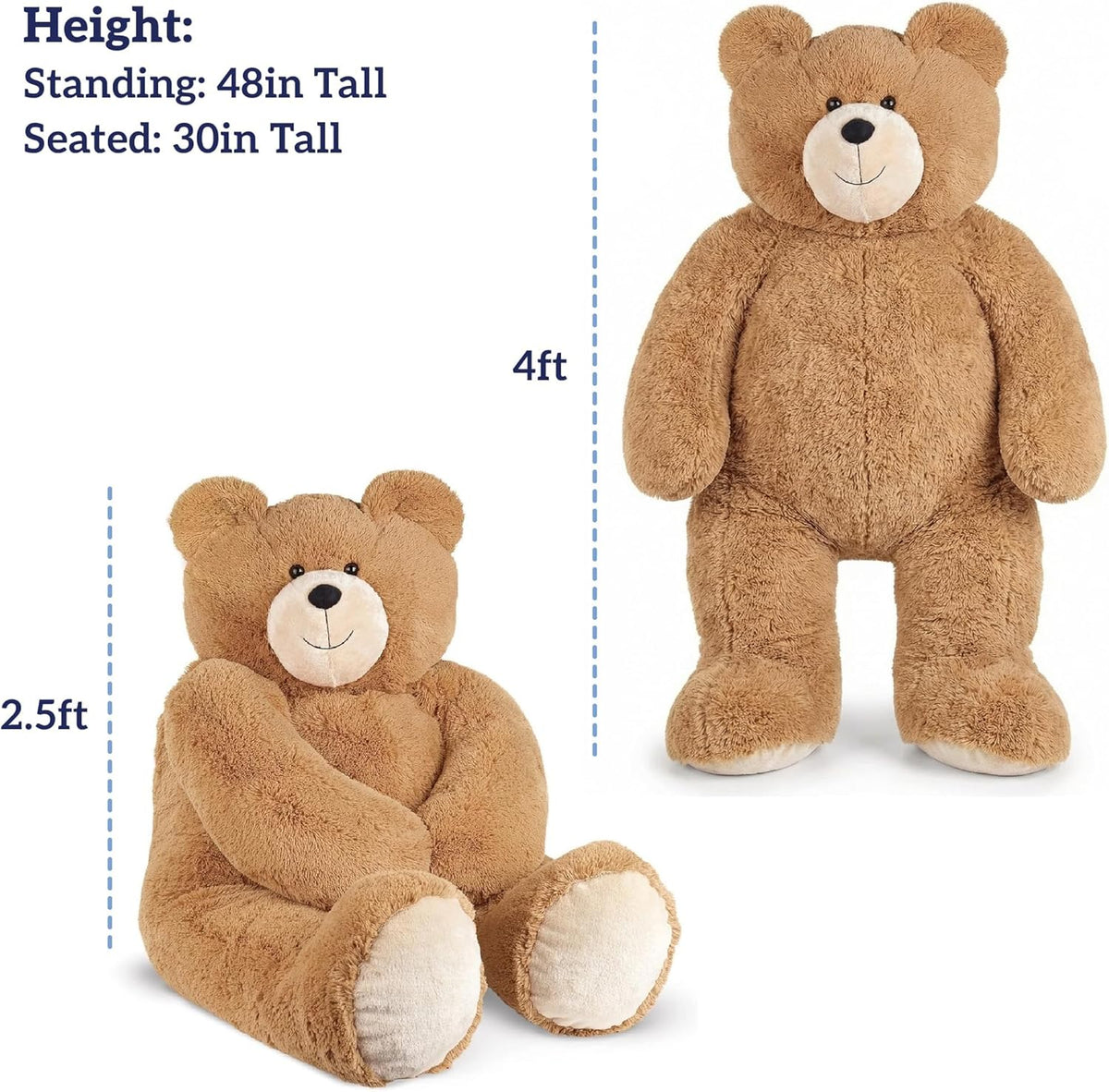 Giant Stuffed Animal 4 FT | USA Bear Hospital Care