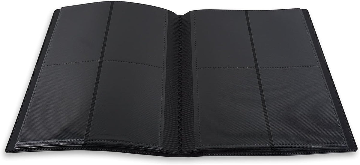 4 Pocket Strap Trading Card Binder 160 Cards Side Loading (Black)